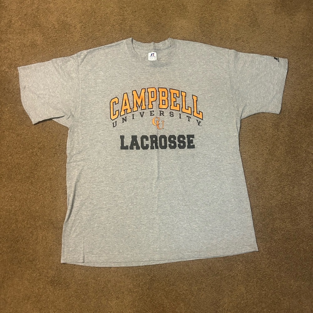Campbell University Lacrosse Gray T-Shirt